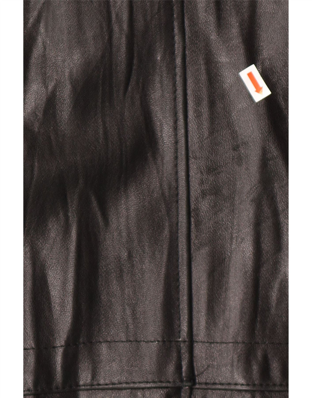 VINTAGE Ανδρικό δερμάτινο παλτό UK 38 Medium Black Leather