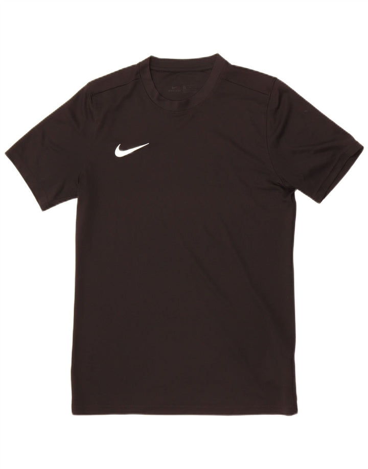 Ανδρικό T-Shirt Nike Dri Fit Top από μεσαίο μαύρο πολυεστέρα