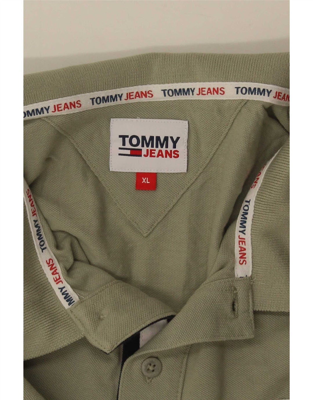 Ανδρικό πουκάμισο πόλο Tommy Hilfiger XL Πράσινο
