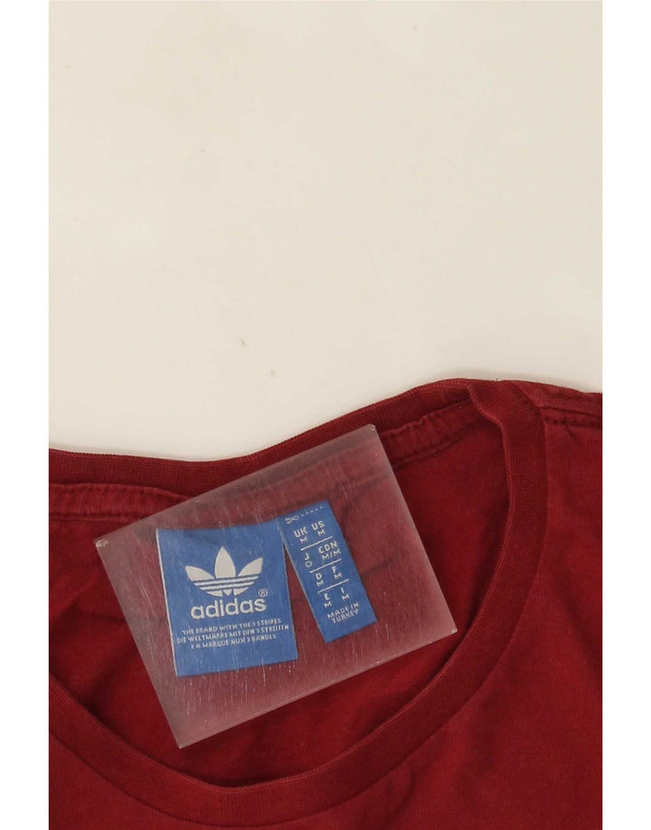 Ανδρικό γραφικό T-Shirt Adidas Top Medium Burgundy