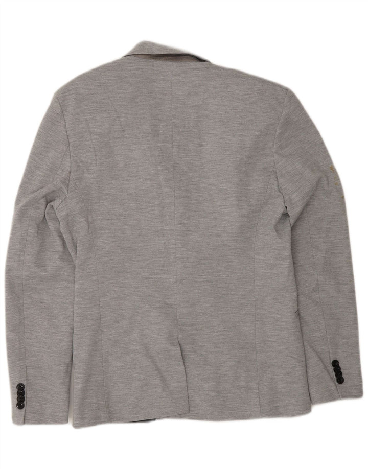 Zara Ανδρικό σακάκι blazer 2 κουμπιών UK 40 Large Grey