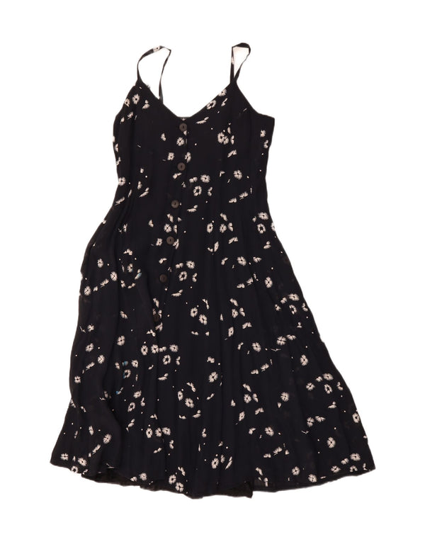 Artisan Γυναικείο Slip Dress UK 12 Medium Black Floral
