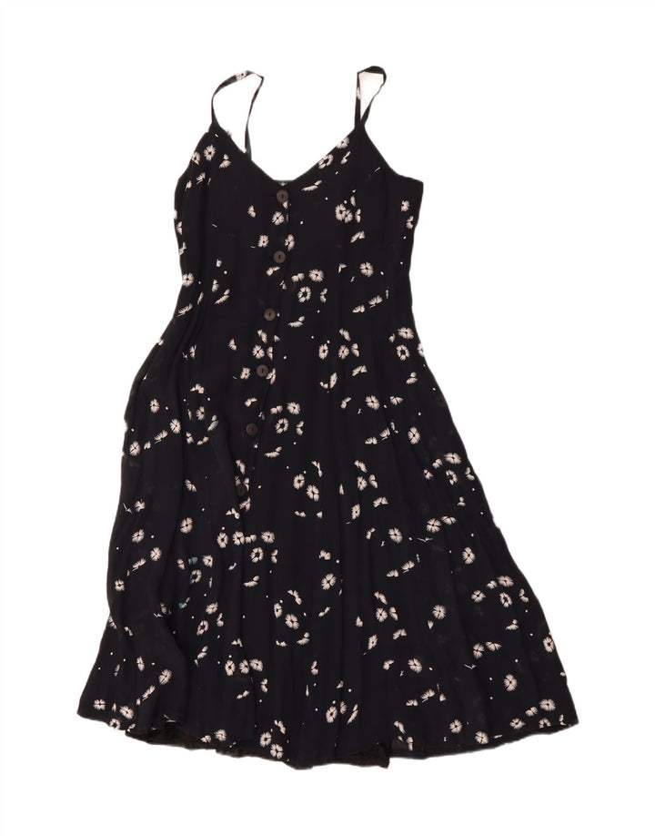 Artisan Γυναικείο Slip Dress UK 12 Medium Black Floral
