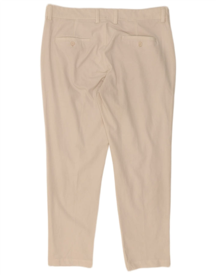 Zara Ανδρικό Slim παντελόνι Chino EU 44 Large W34 L30 White Polyester