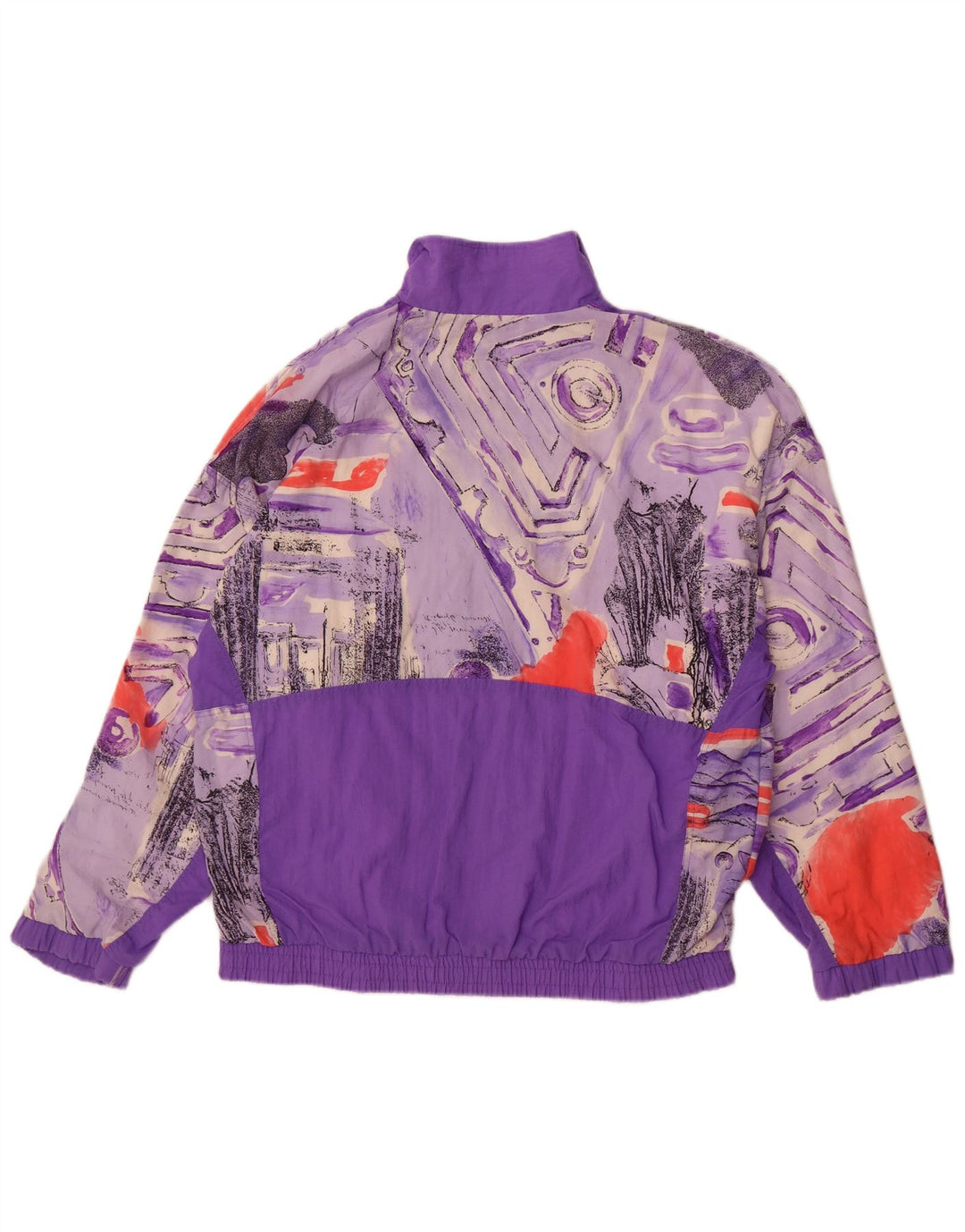 Ανδρική φόρμα Active Loose Fit Top Jacket Μικρό Μωβ γεωμετρικό πολυαμίδιο