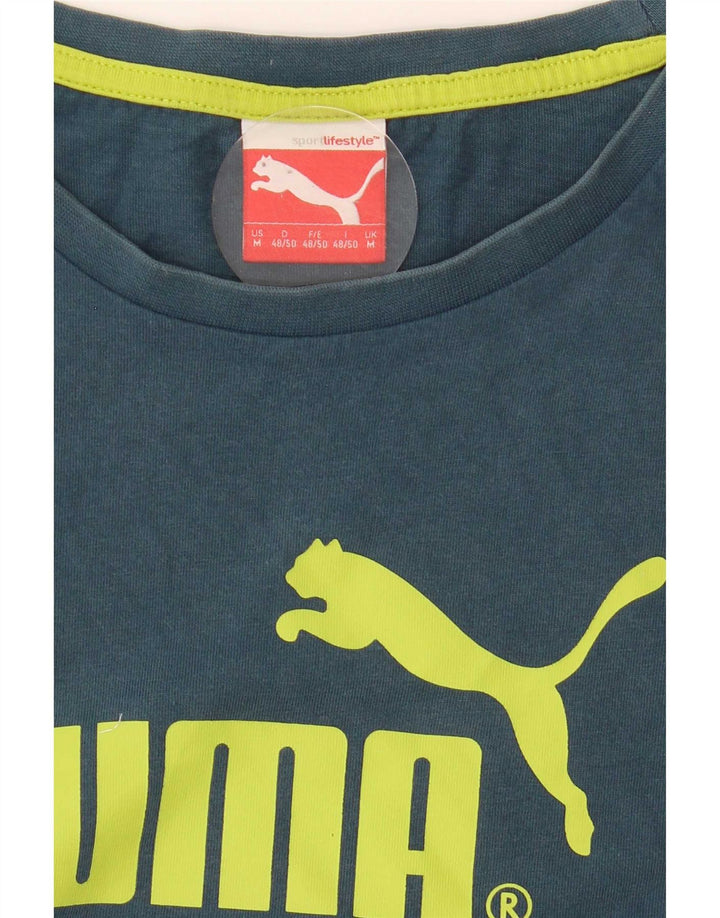 Ανδρικό γραφικό T-Shirt Puma Top Medium Blue