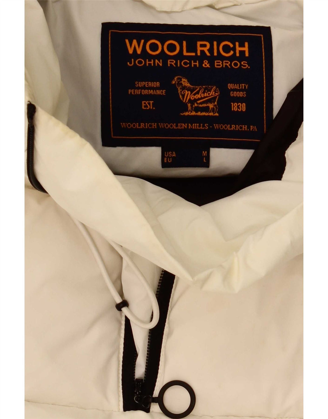 Woolrich Ανδρικό μπουφάν με κουκούλα Anorak UK 40 Large White