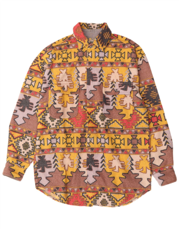 Sinful Ανδρικό Fleece Φανελένιο Πουκάμισο Μεγάλο Πολύχρωμο Γεωμετρικό