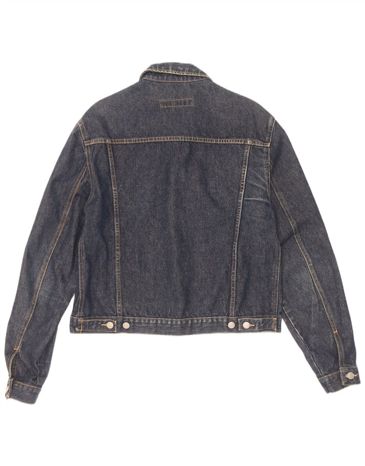 WPM Γυναικείο Τζιν Μπουφάν UK 18 XL Navy Blue Cotton