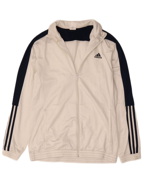 Ανδρική φόρμα Adidas Top Jacket UK 44/46 Large White Colourblock Polyester