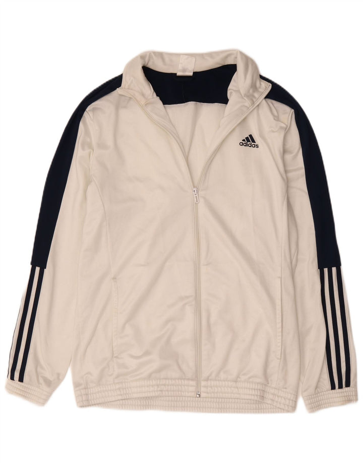 Ανδρική φόρμα Adidas Top Jacket UK 44/46 Large White Colourblock Polyester
