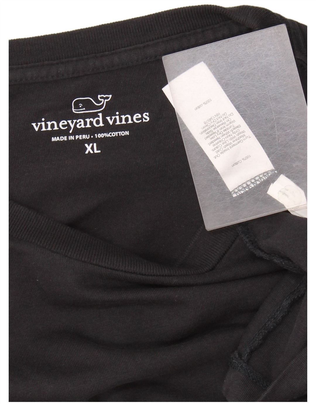 VINEYARD VINES Ανδρικό γραφικό τοπ μακρυμάνικο XL μαύρο βαμβακερό