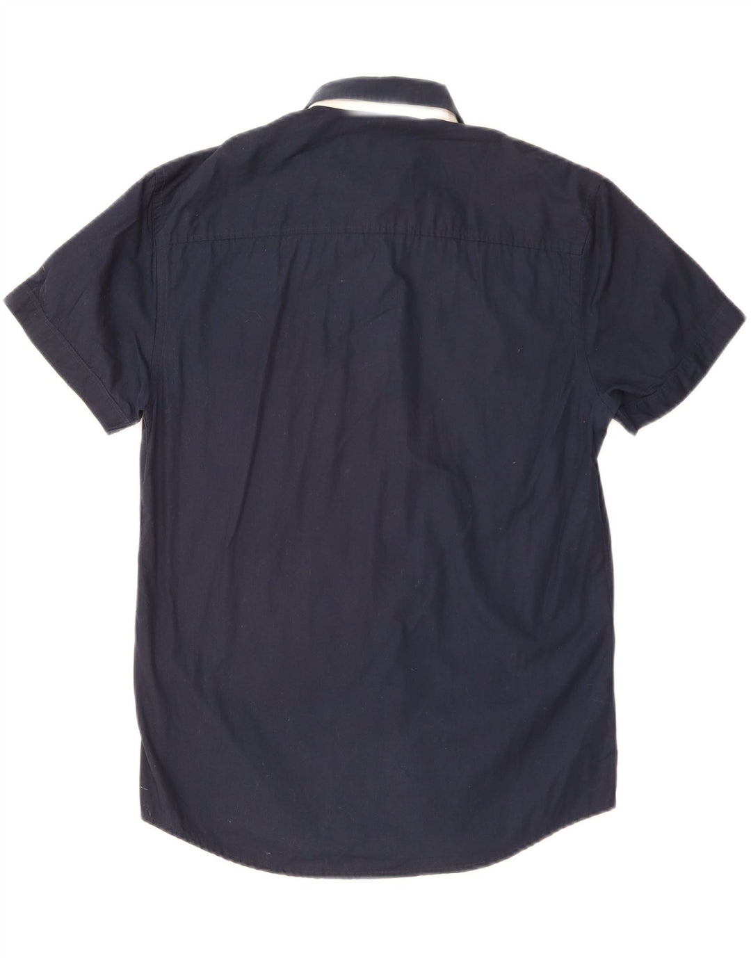 JACK & JONES Ανδρικό κοντομάνικο πουκάμισο μεγάλο μπλε βαμβακερό