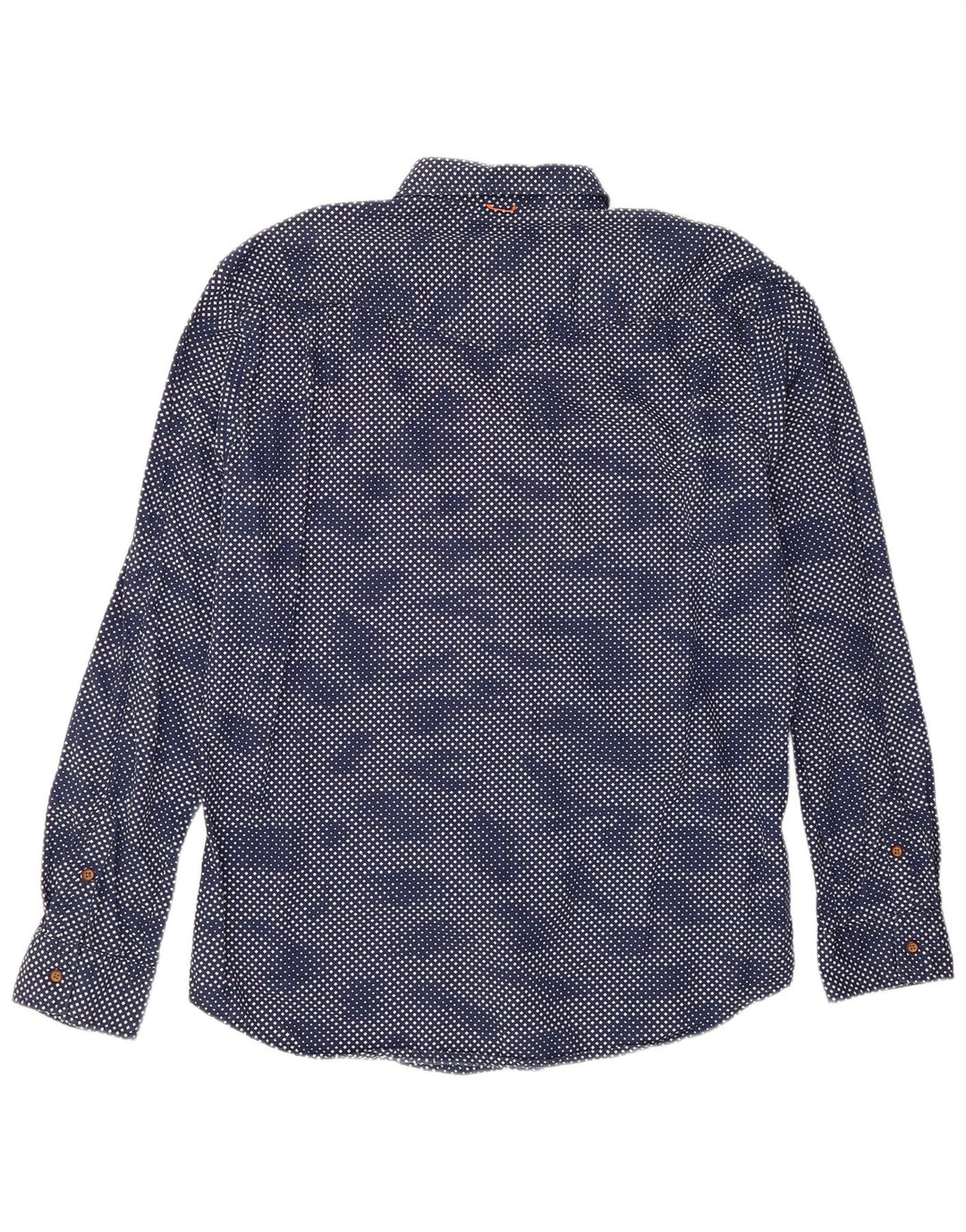 Ανδρικό πουκάμισο Hugo Boss XL Navy Blue Geometric Cotton