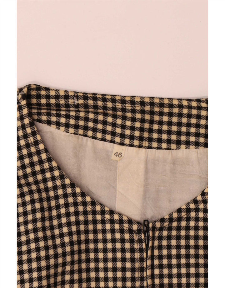 Vintage γυναικείο σακάκι IT 46 Large Grey Check Wool