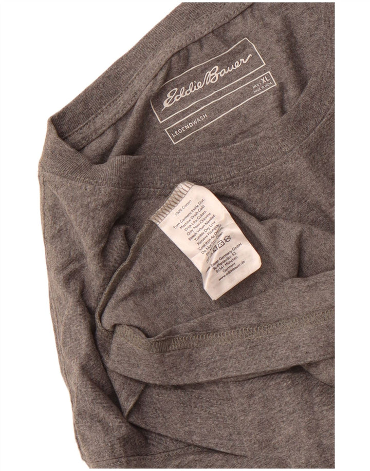 EDDIE BAUER Ανδρικό T-Shirt Top XL Γκρι βαμβακερό