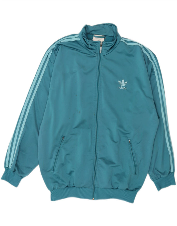 Ανδρική φόρμα ADIDAS Top Jacket UK 42/44 Large Blue Polyester