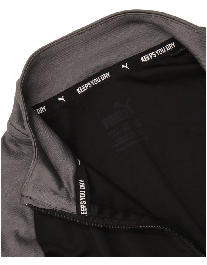 Γραφικό πουλόβερ φόρμας PUMA Boys Top 7-8 ετών Μαύρο Colourblock