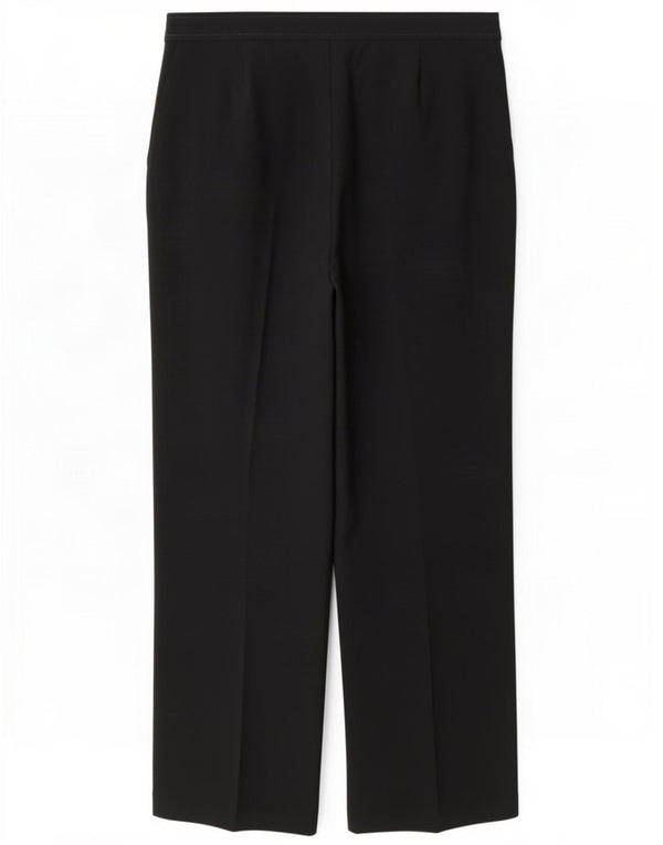 Marks & Spencer Γυναικείο φαρδύ παντελόνι casual UK 14 μεγάλο W34 L30 μαύρο