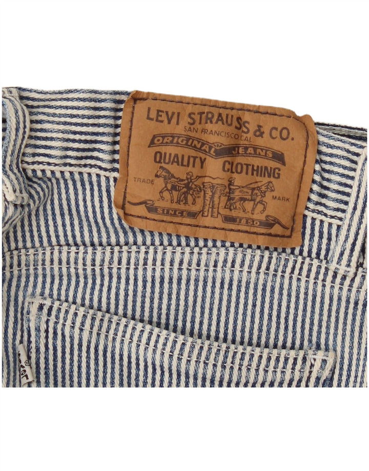 Γυναικείο Slim Jeans Levi's W24 L28 Blue Pinstripe