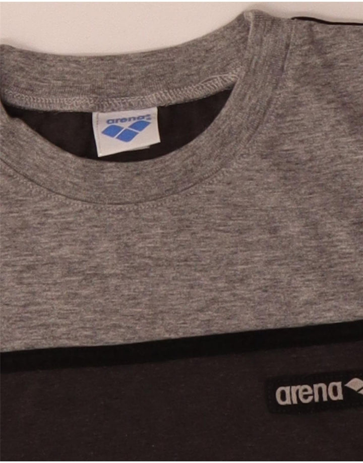 Ανδρικό T-Shirt ARENA Τοπ μεσαίο γκρι χρώματος βαμβακερό