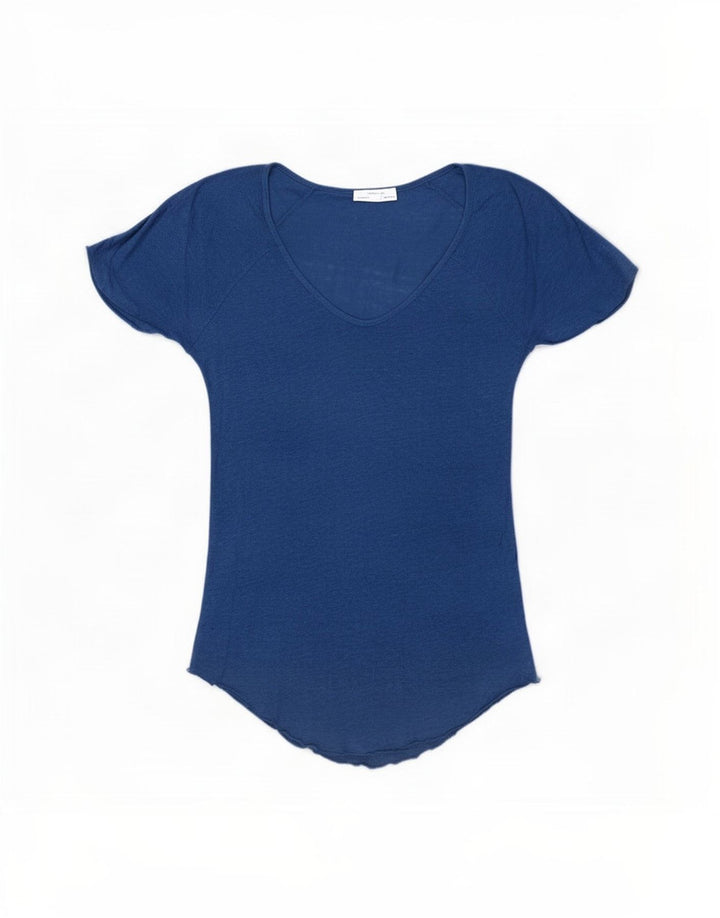 Zara Γυναικείο Asymmetric Tunic Top UK 12 Medium Blue