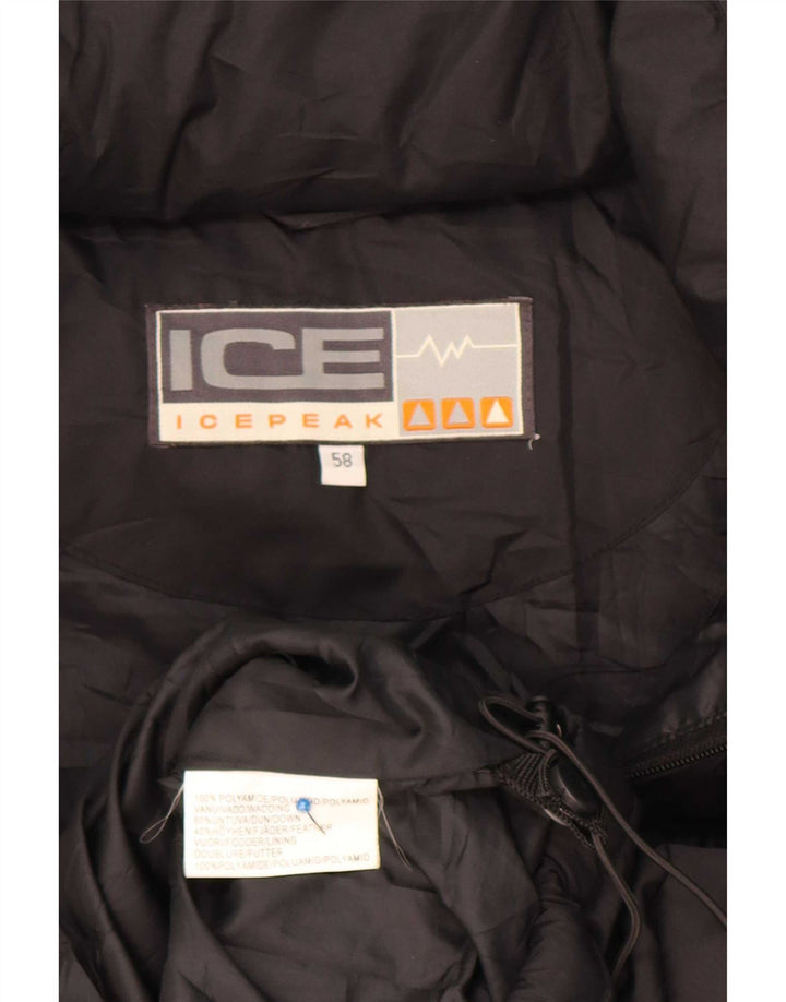 Icepeak Ανδρικό padded Gilet EU 58 4XL Μαύρο Πολυαμίδιο