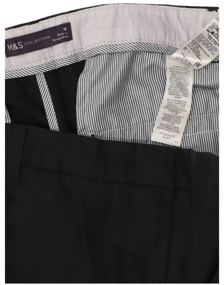 MARKS & SPENCER Γυναικείο σορτς Chino UK 16 Large 36 Μαύρο Πολυεστέρα