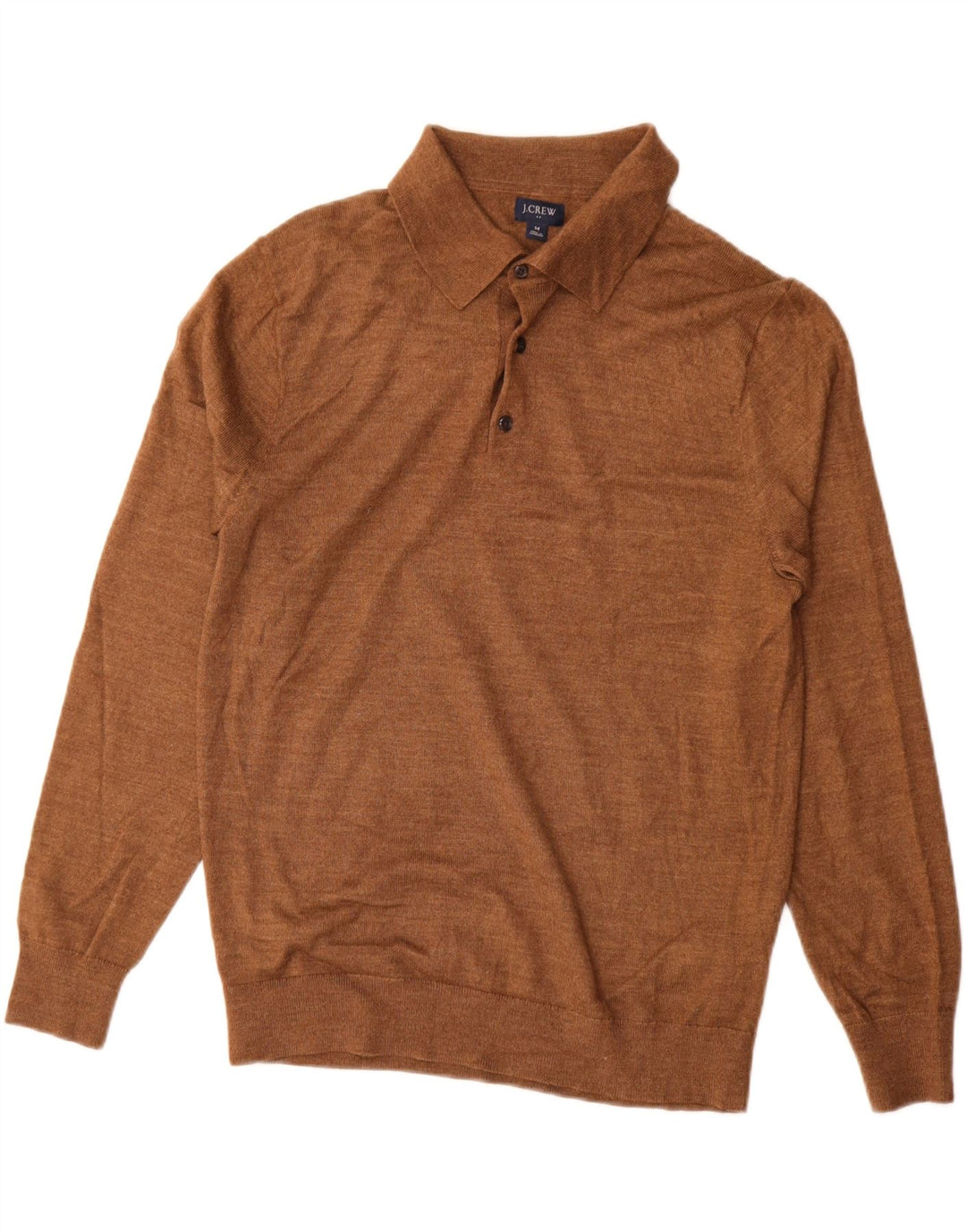 J. CREW Ανδρικό πουλόβερ Polo Neck Jumper Μεσαίο Καφέ Ακρυλικό