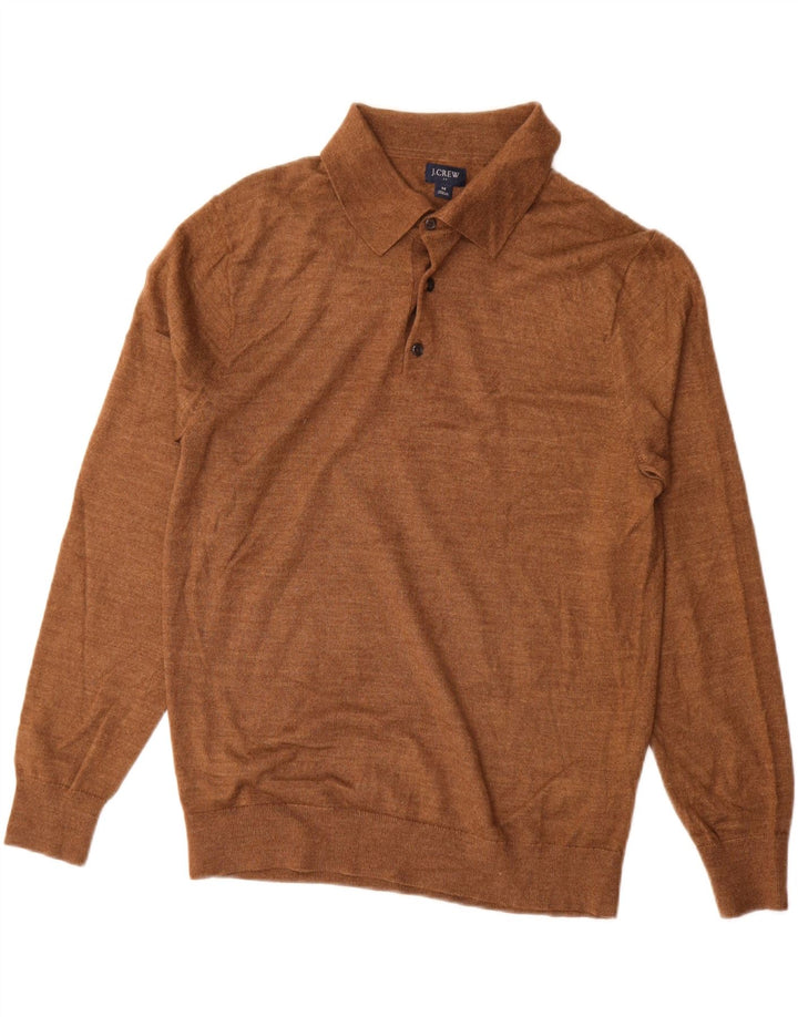 J. CREW Ανδρικό πουλόβερ Polo Neck Jumper Μεσαίο Καφέ Ακρυλικό
