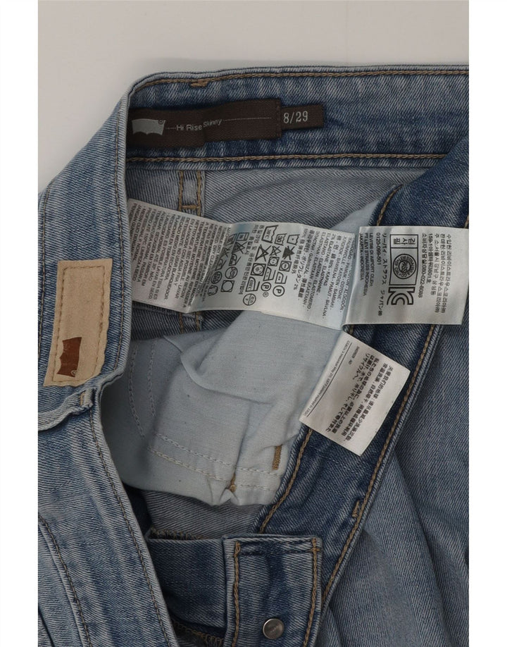 LEVI'S Γυναικείο Ψηλό Skinny Jeans US 8 Medium W29 L32 Μπλε βαμβακερό
