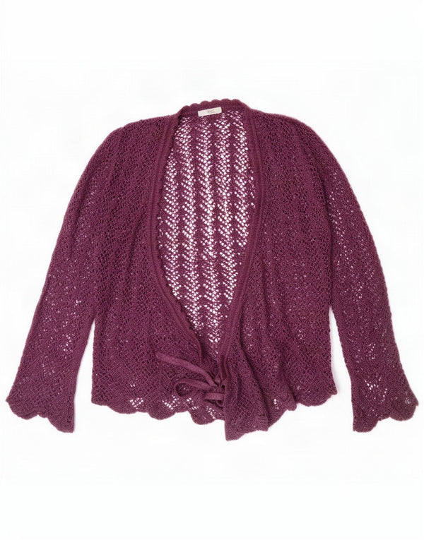 Marks & Spencer Womens Oversized Wrap Cardigan Top 10 Small Purple
