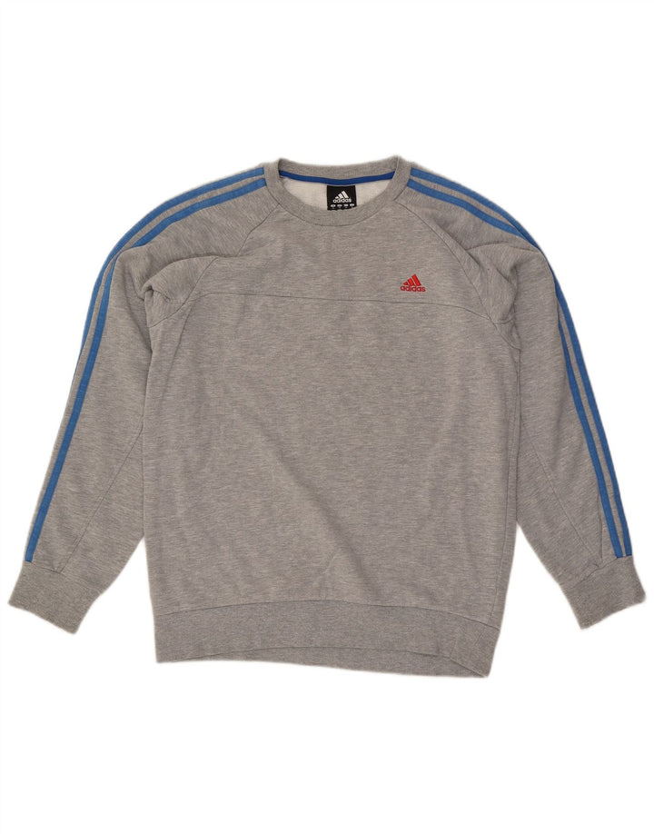 Ανδρικό φούτερ Adidas Jumper Μεσαίο γκρι βαμβακερό