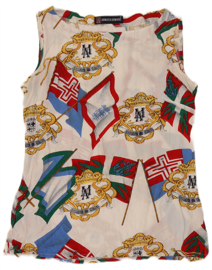 Armata Di Mare Γυναικεία Abstract Pattern Μπλούζα Top IT 44 Medium White