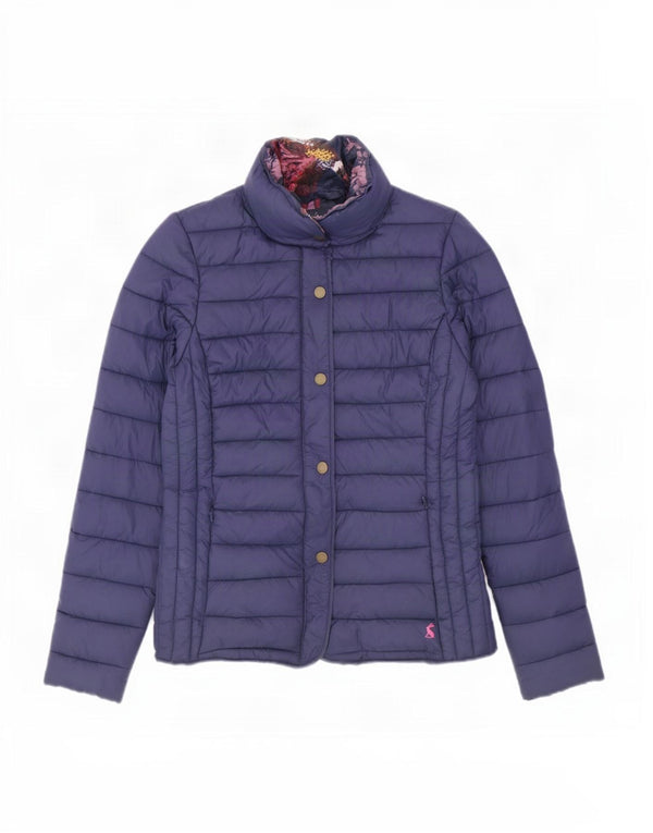 Joules Γυναικείο μπουφάν με επένδυση UK 8 Small Navy Blue Polyamide