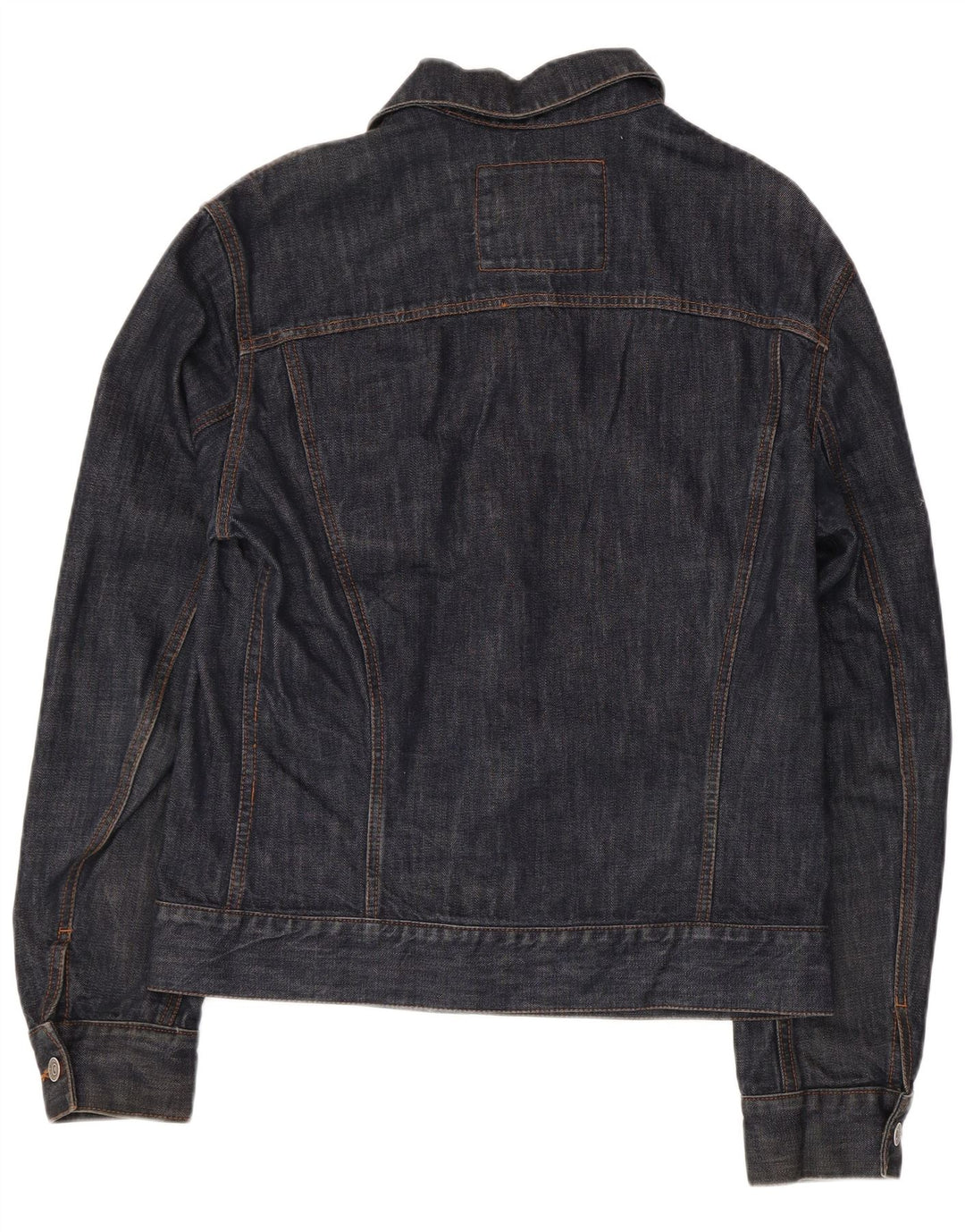 Zara Ανδρικό Τζιν Μπουφάν UK 36 Small Navy Blue Cotton