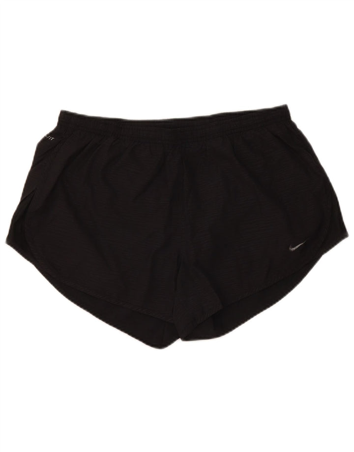 Γυναικείο αθλητικό σορτς NIKE Dri Fit UK 14 μεσαίο μαύρο πολυεστέρα
