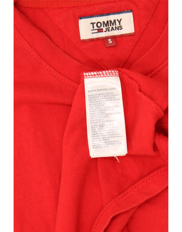 TOMMY HILFIGER Ανδρικό T-Shirt Top Μικρό κόκκινο βαμβακερό