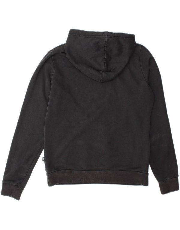 Puma Γυναικείο Γραφικό Hoodie Jumper UK 10 Small μαύρο βαμβακερό