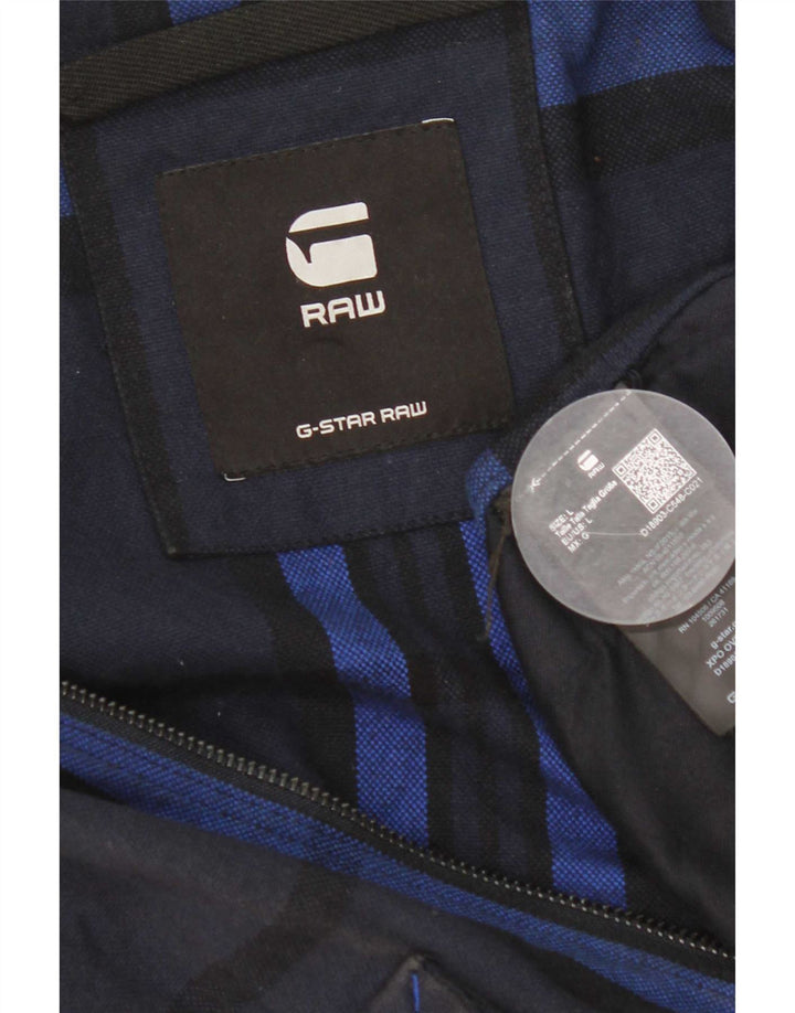 Ανδρικό Utility Jacket G-Star UK 40 Large Navy Blue Check Cotton