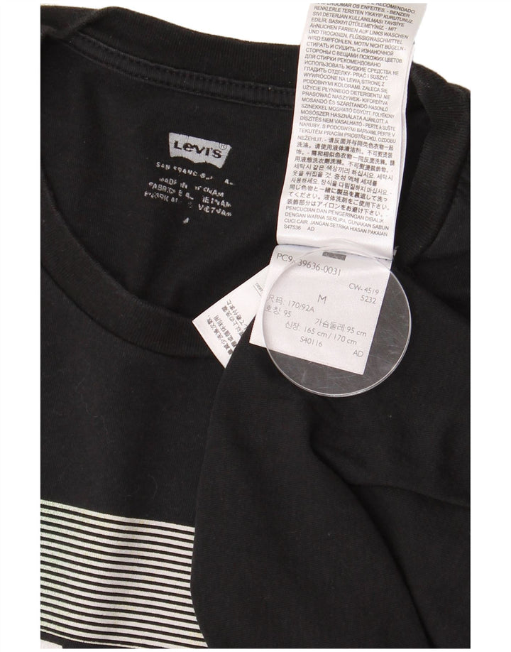 Ανδρικό γραφικό T-Shirt Levi's Top Μεσαίο μαύρο βαμβακερό