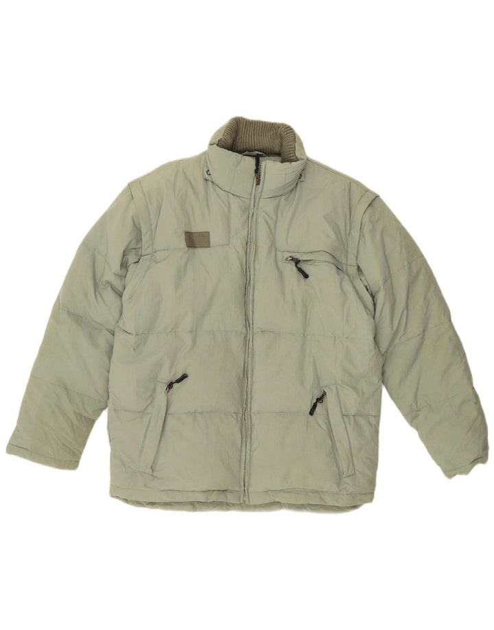 FILA Mens Padded Jacket UK 36 Small Green Polyamide