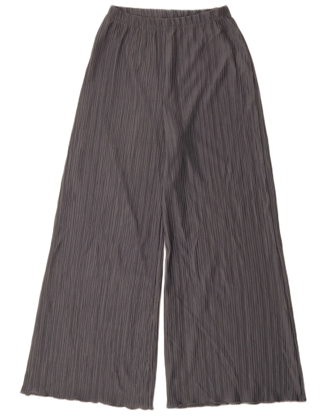 TOPSHOP Womens Wide Leg Tracksuit Trousers UK 10 Small Grey Polyester
