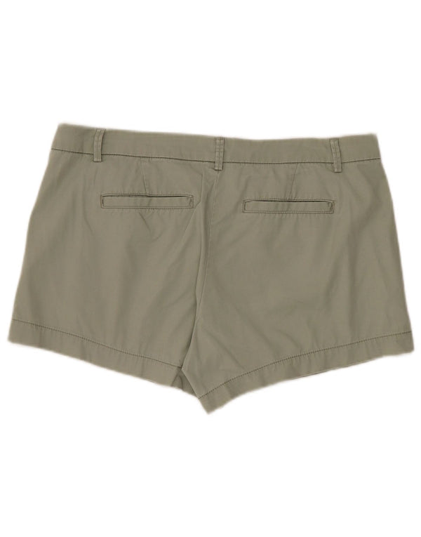 Benetton Γυναικείο σορτς Chino UK 14 Large W36 Χακί από βαμβάκι