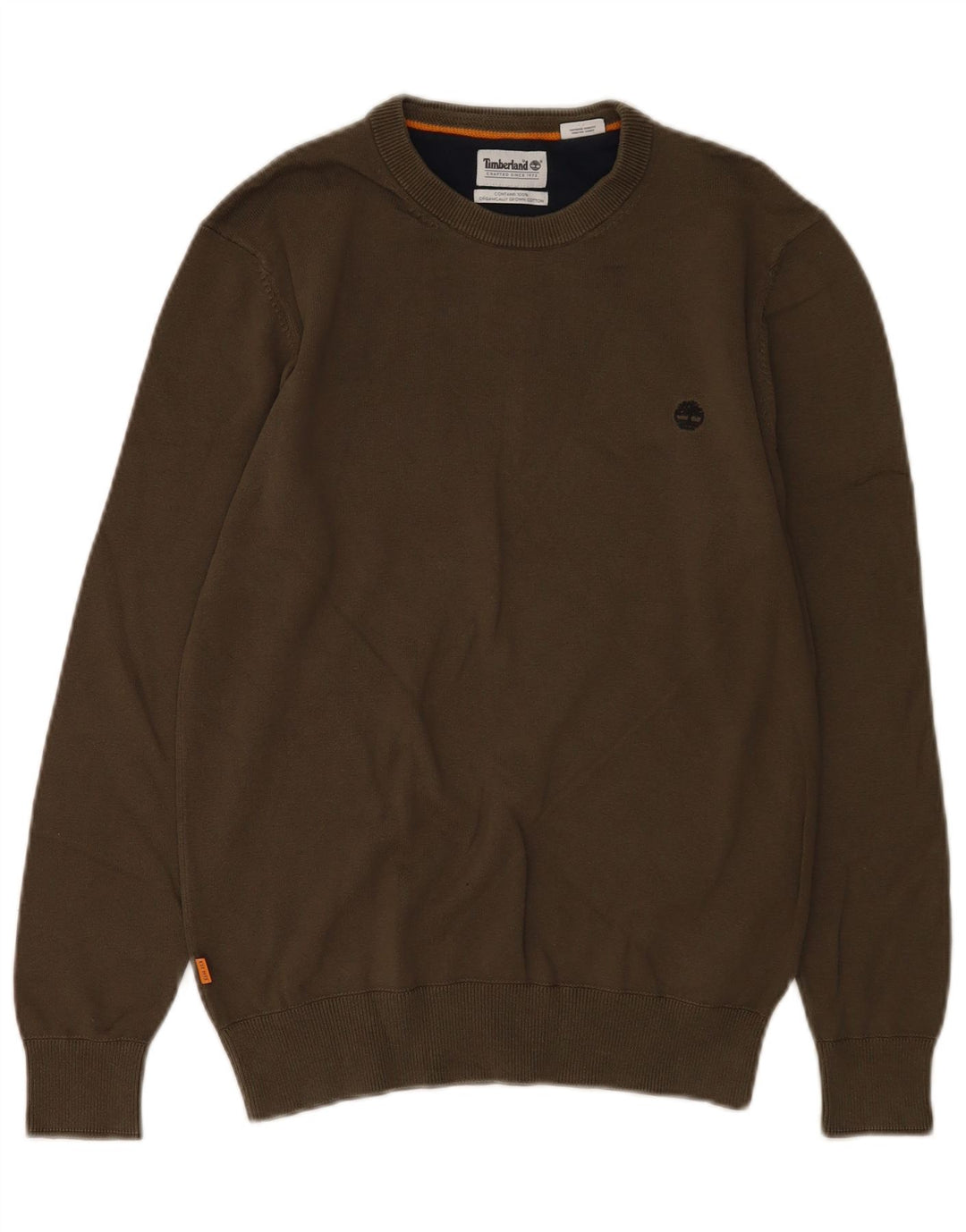 Ανδρικό πουλόβερ Timberland Crew Neck Jumper Μικρό Χακί Βαμβακερό