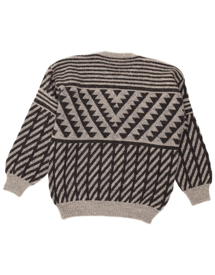 Ανδρικό πουλόβερ Mapier Crew Neck Jumper Μικρό Γκρι γεωμετρικό