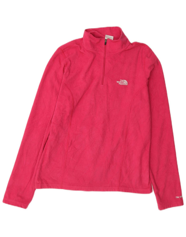 The North Face γυναικείο φερμουάρ Fleece Jumper UK 10 Small Pink Polyester