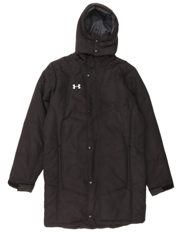 Ανδρικό Under Armour Cold Gear Hooded Coat UK 38 Medium Black Polyester