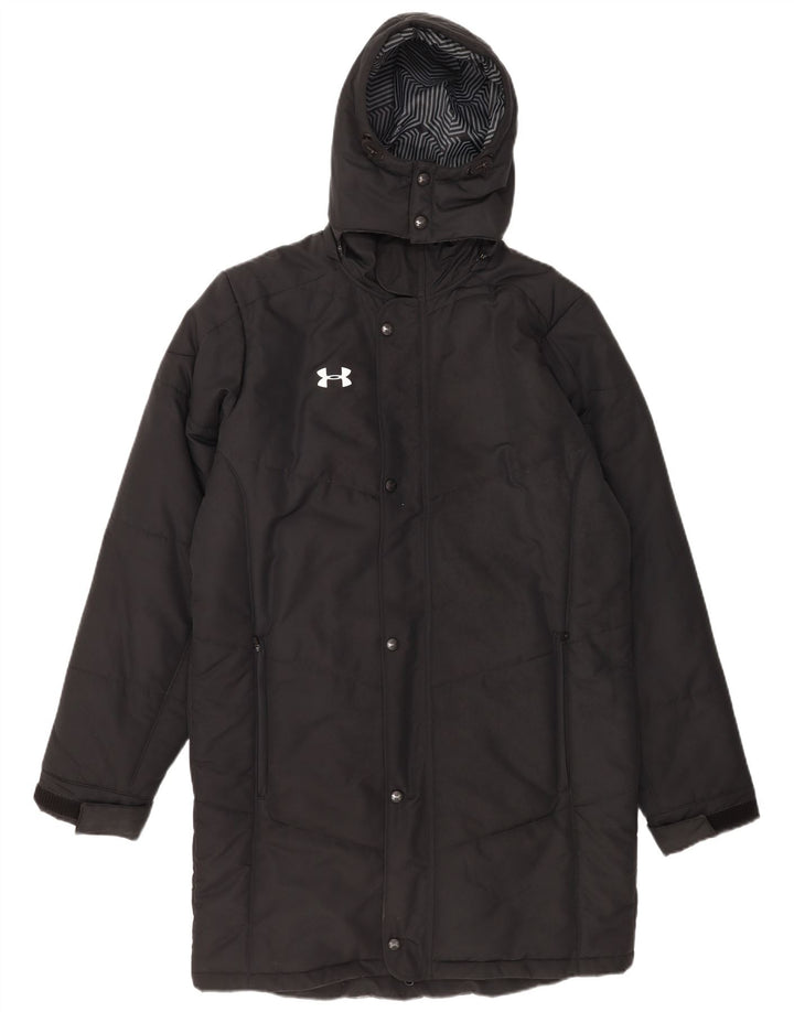 Ανδρικό Under Armour Cold Gear Hooded Coat UK 38 Medium Black Polyester