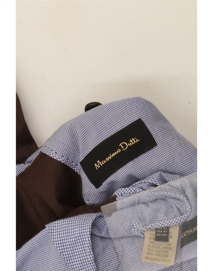 Massimo Dutti Ανδρικό σακάκι σακάκι με 2 κουμπιά EU 54 XL Καφέ βαμβακερό